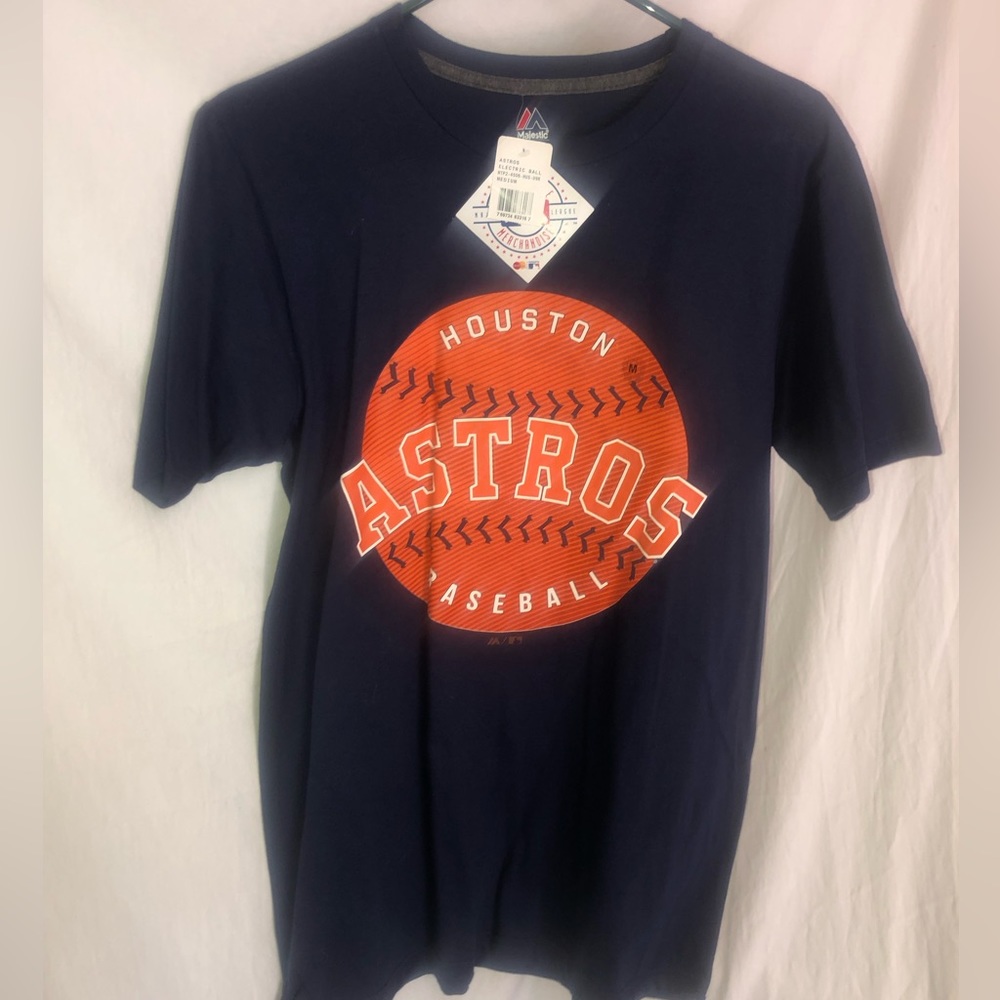 Houston Astros baseball team tshirt new with tags never worn